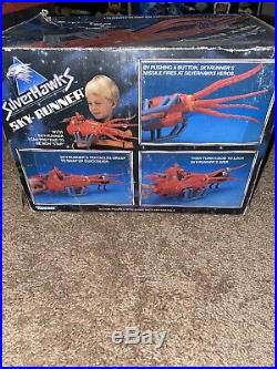 Vintage Silverhawks SKY-RUNNER Large Ship Vehicle Kenner 1988 Very Rare In Box