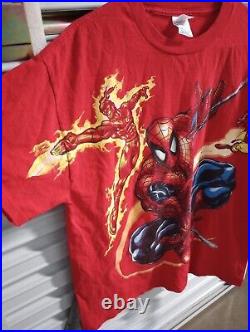 Vintage Spiderman Marvel Comics t-shirt LARGE VERY RARE