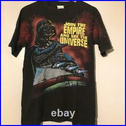 Vintage Star Wars Darth Vader Tee T Shirt Size Large Black Made In USA Very Rare