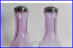 Vintage VERY, RARE, VIKING GLASS Thistle Large Salt & Pepper Shaker Set, Unused