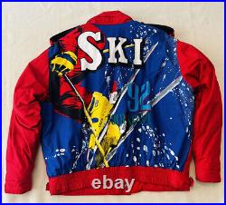 Vintage Very Rare Polo Ralph Lauren 1992 Ski Red Jacket Men's L