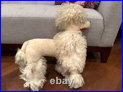 Vintage/Very rare Large Stuffed French Poodle Dog Plush Toy Animal