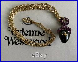Vivienne Westwood Tiger Eye ACORN Large Necklace VERY RARE
