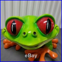 Vtg 00 Cha-Cha The Tree Frog Very Rare Iconic Rainforest Cafe Large Statue