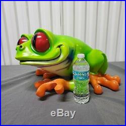 Vtg 00 Cha-Cha The Tree Frog Very Rare Iconic Rainforest Cafe Large Statue