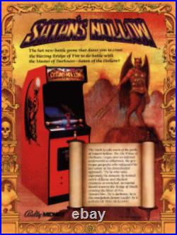 Vtg Very Rare Satan's Hollow Shirt 1981 Promo T shirt Bally Midway Arcade EUC
