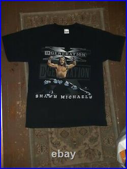 WWE VERY RARE Vintage Original WWF HBK Shawn Michaels DX WRESTLING Shirt withtags