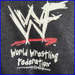 WWF 1998 Sable Aop Wrestling Shirt Black Very Rare Cotton Clean Mens Size Large