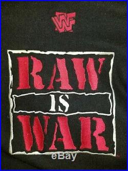 WWF WWE Raw is war varsity jacket 1998 very rare Large