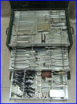 Wwii German Wehrmacht Complete Large Dental Equipment Set Aesculap Drp Very Rare