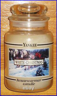 Yankee Candle 22 oz WHITE CHRISTMAS Black Band VERY RARE LABEL