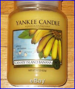 Yankee Candle WORLD JOURNEYS CANARY ISLAND BANANA 22 oz VERY RARE