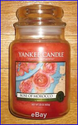 Yankee Candle WORLD JOURNEYS ROSE OF MOROCCO 22 oz VERY RARE